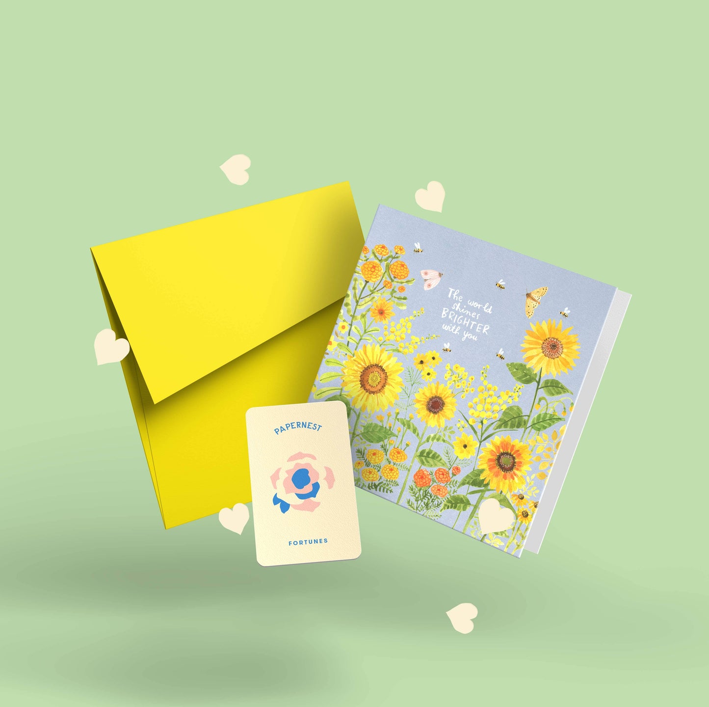 The World Shines Brighter With You Card