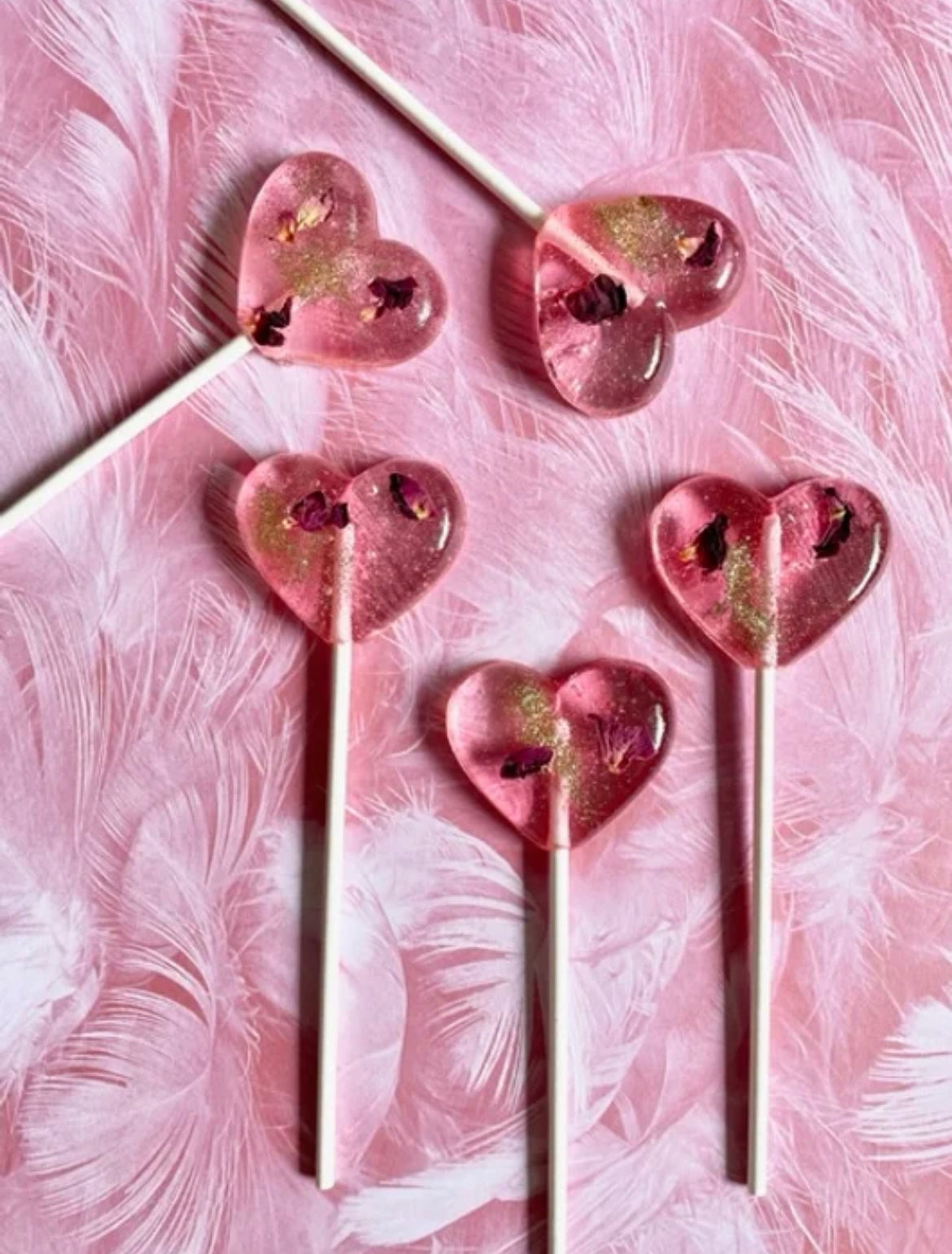 Glitter Heart Lollipop