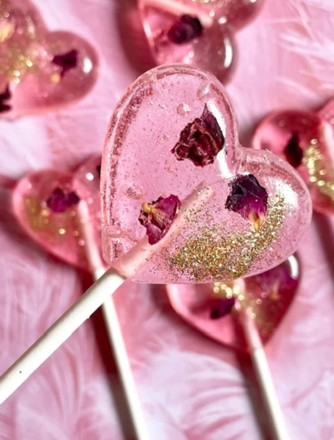Glitter Heart Lollipop