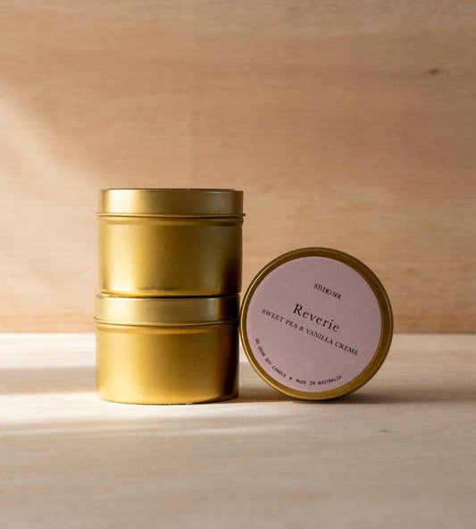Reverie Travel Tin | Sweet Pea + Vanilla Creme