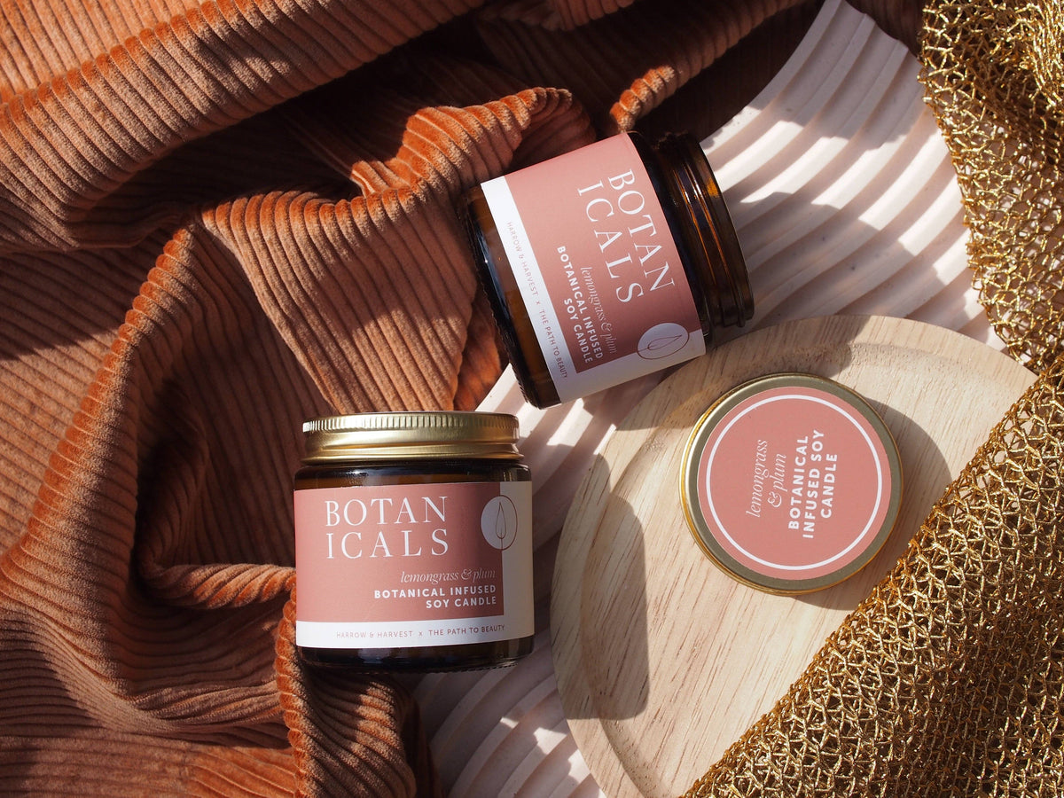 Botanicals Mini Candle ~ Lemongrass & Plum