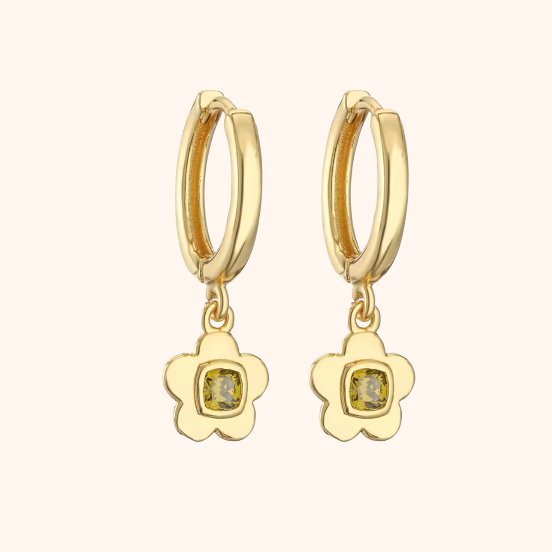 DAISY DARLING EARRINGS [YELLOW TOPAZ]