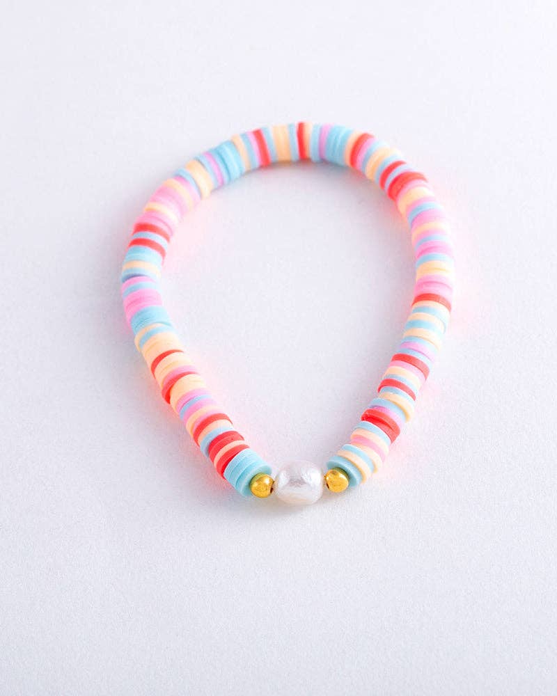 Pearl Pop Heishi Bead Bracelet