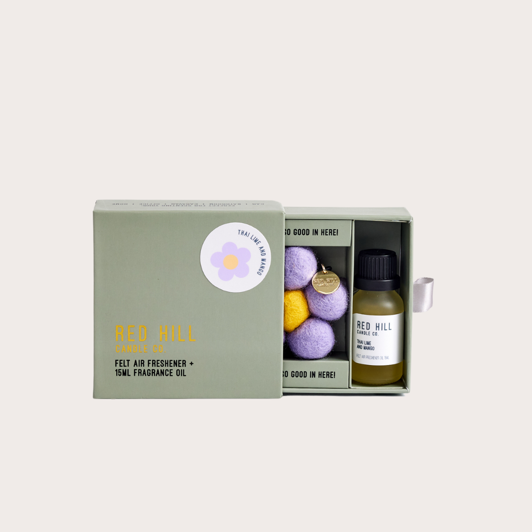 Thai Lime & Mango Felt Flower Air Freshener