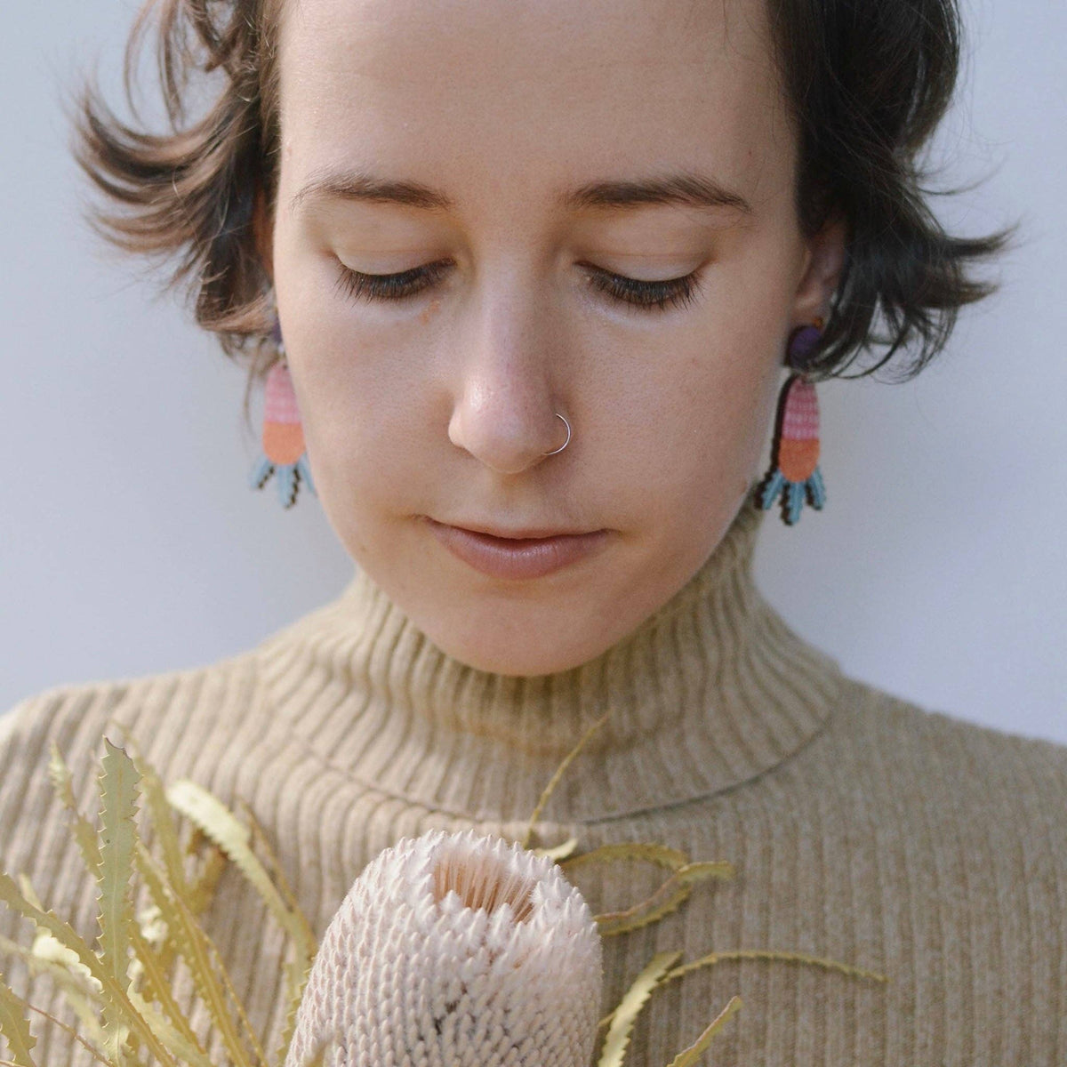 Earrings - Banksia Australian Wildflower