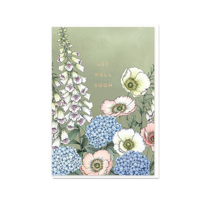 Foxgloves Get Well Card