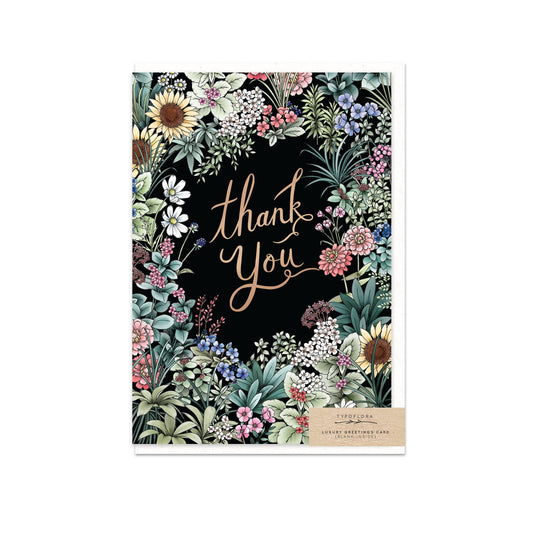 Flower Field Thank You Card
