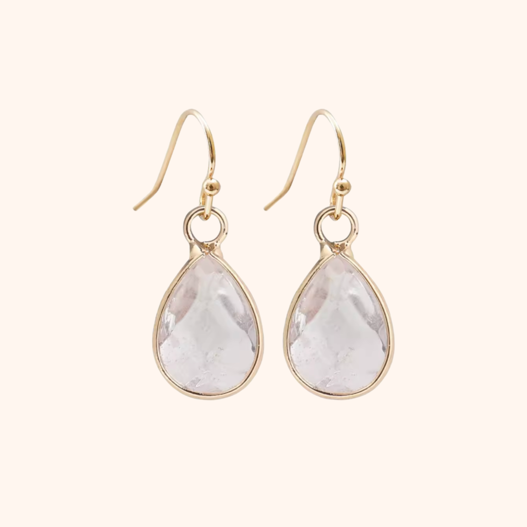 SHANTI LOVE EARRINGS [CLEAR QUARTZ]