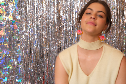 Roller Derby Ruby Earrings // Select Colour