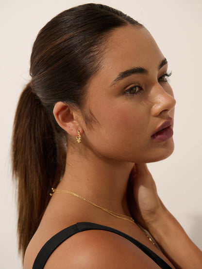 Lelia 18K Gold Plated Hoop Earrings