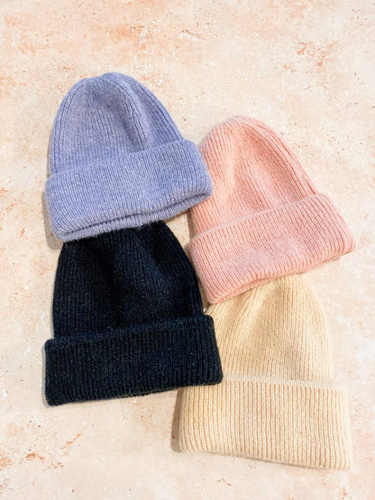Solid Colour Plain Knit Beanie