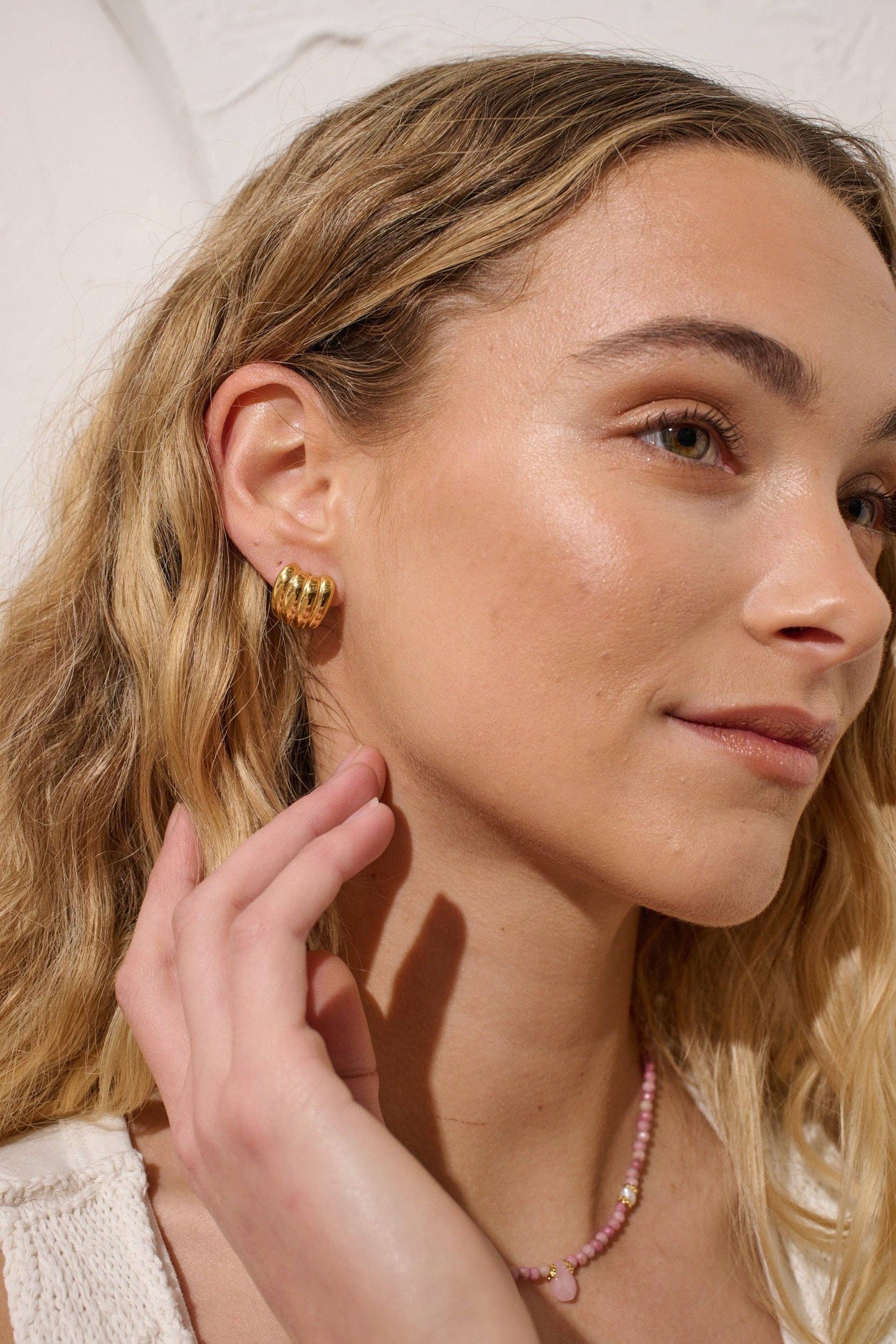 Mini Carmel Puff Earrings