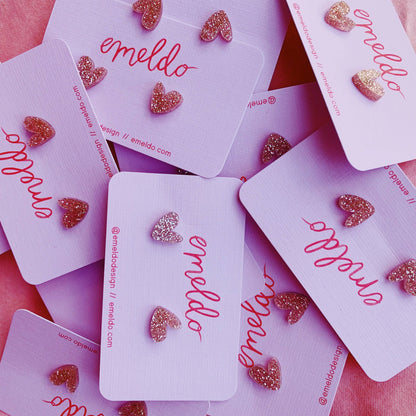 Heart Studs