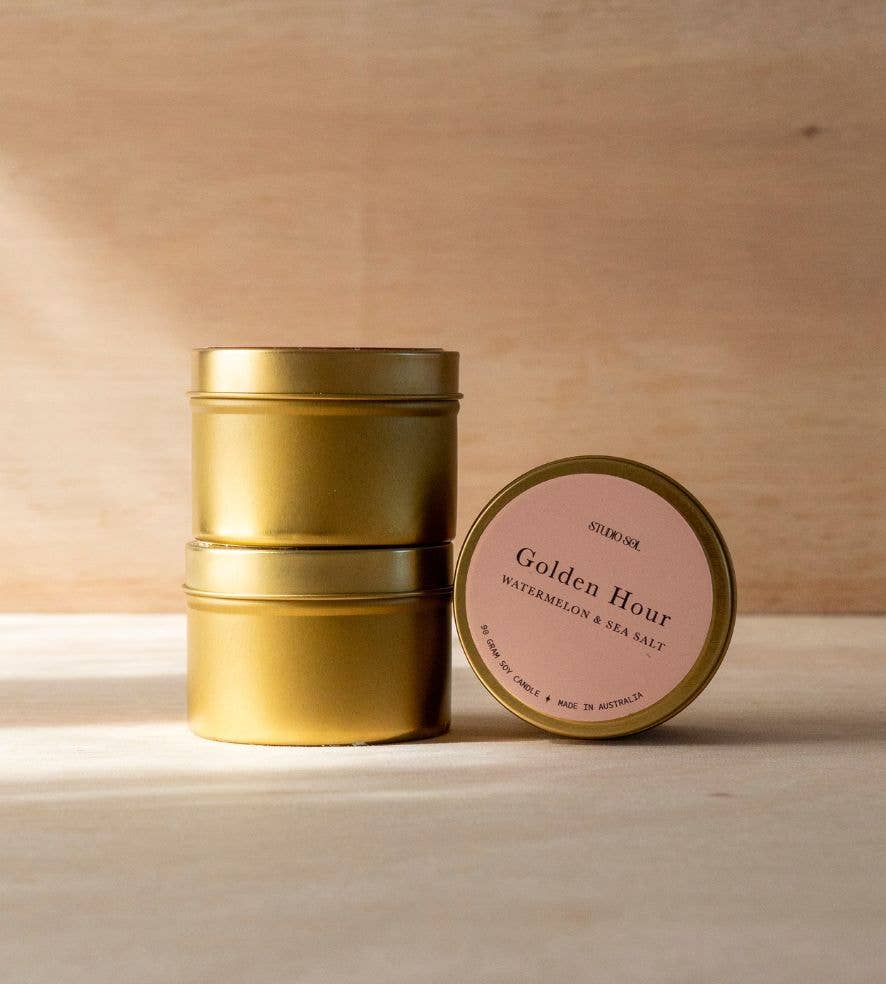 Golden Hour Travel Tin | Sea Salted Watermelon