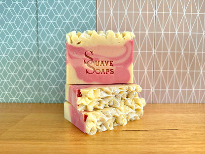 Handmade Strawberry and Cream Goat Milk Soap