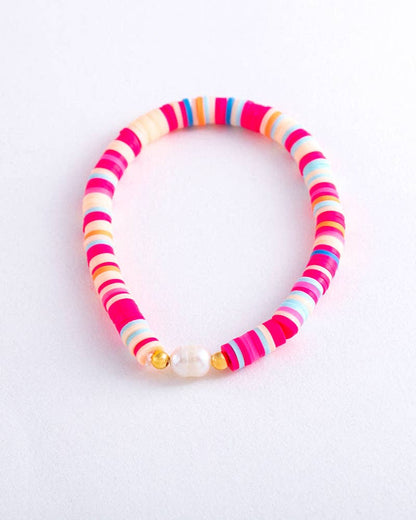 Pearl Pop Heishi Bead Bracelet