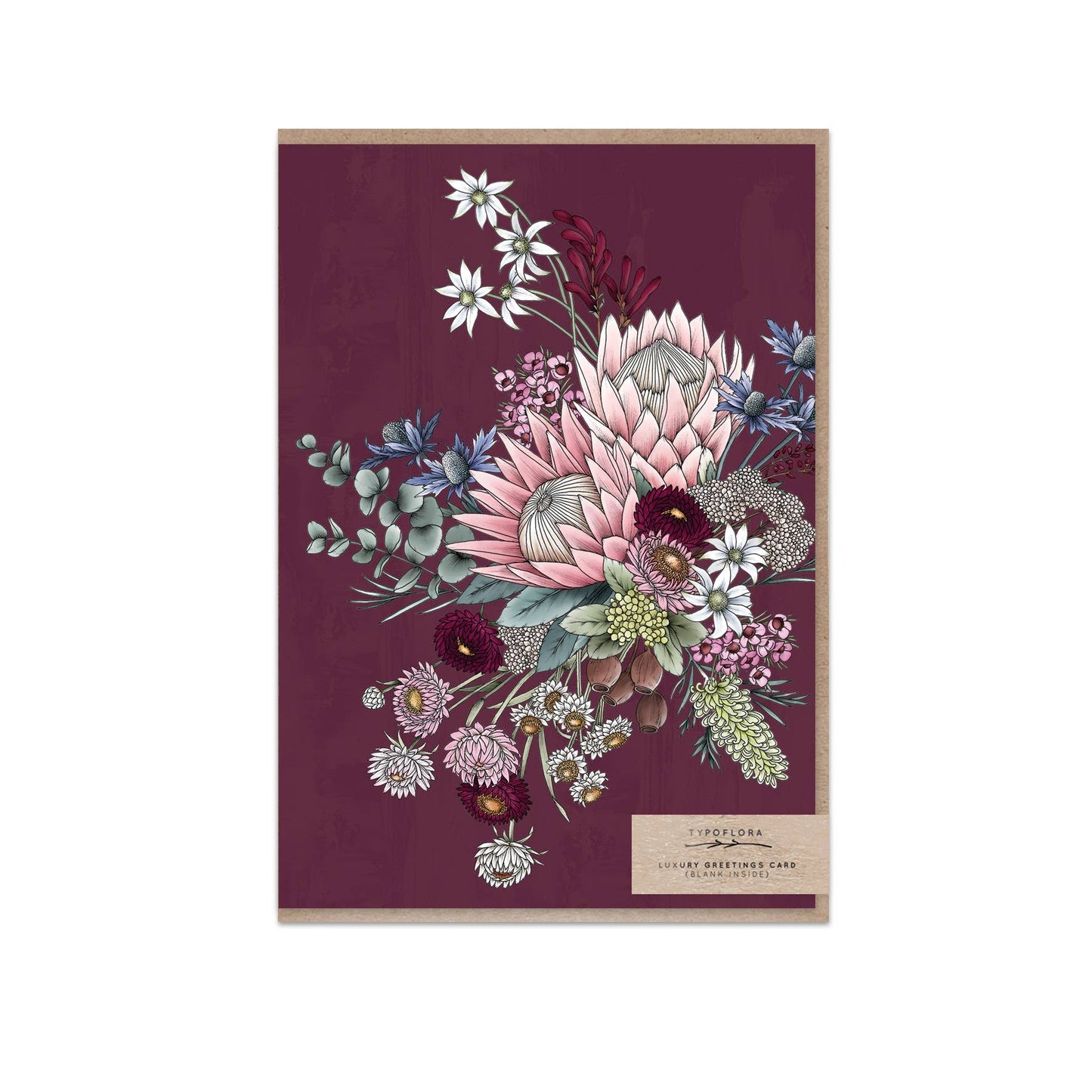 Florist Bouquet in Plum Card