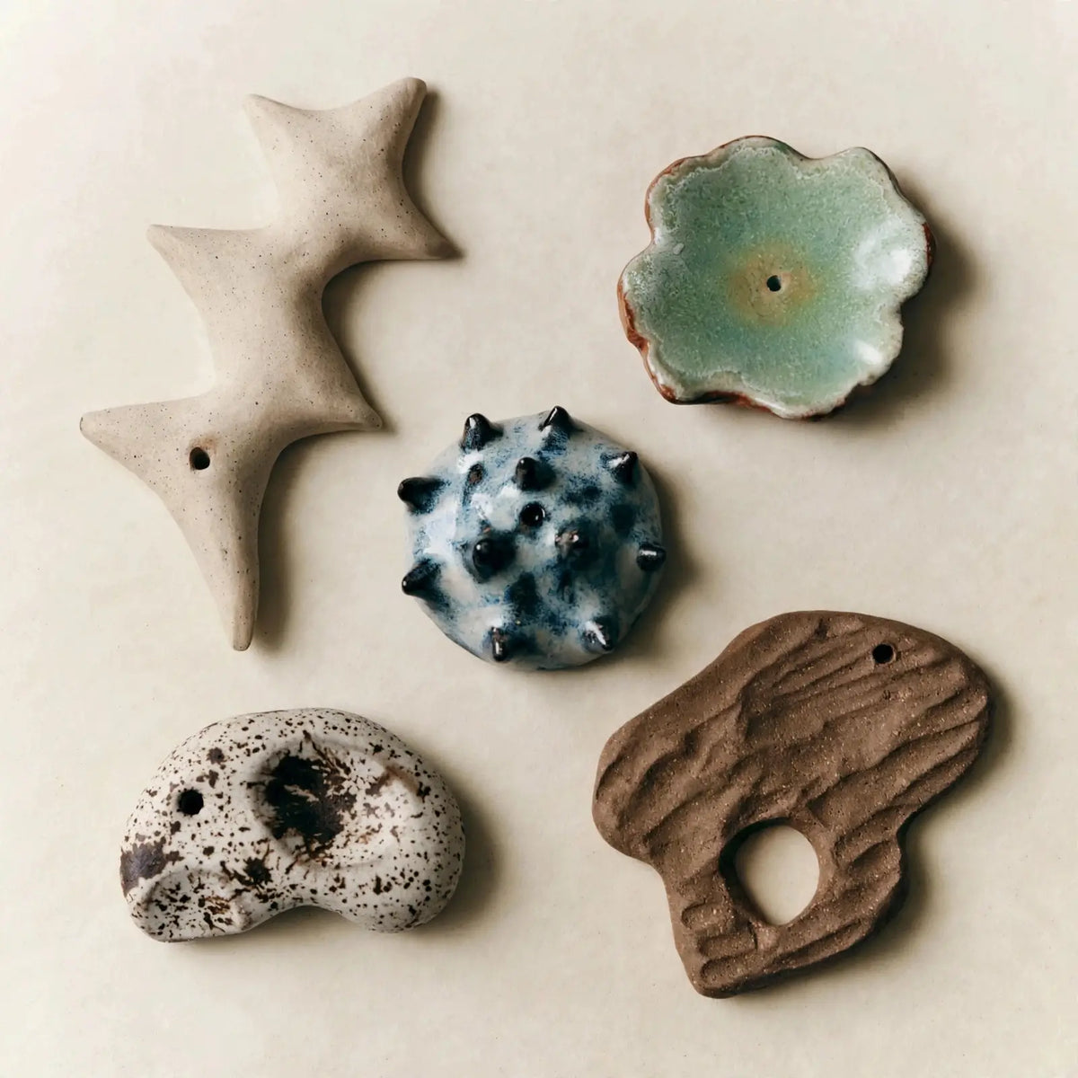 Foraged Urchin Ceramic Incense Holder