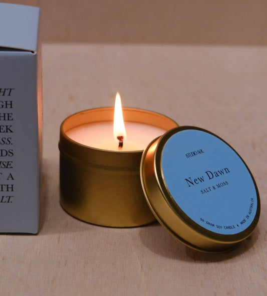 New Dawn Travel Tin | Sea Salt + Moss