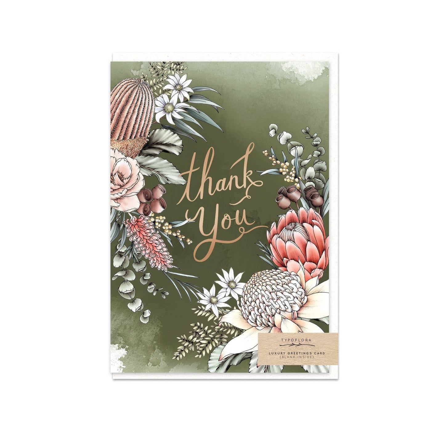 Waratah thank you Card
