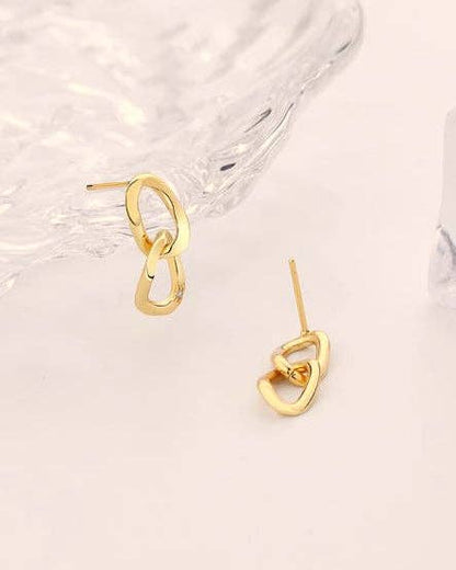 CZ Chain Link Earrings