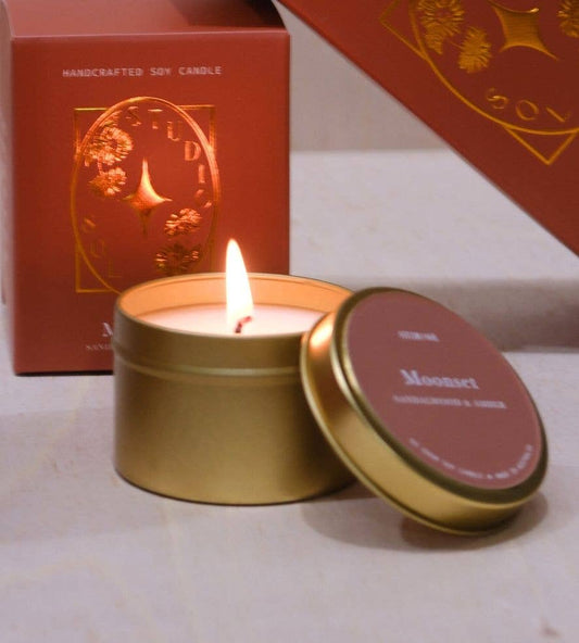 Moonset Travel Tin | Amber + Sandalwood
